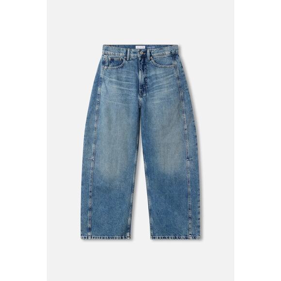 $179 New Good American Good Extreme Barrel Jeans - 0 / 25 - Picture 2 of 13